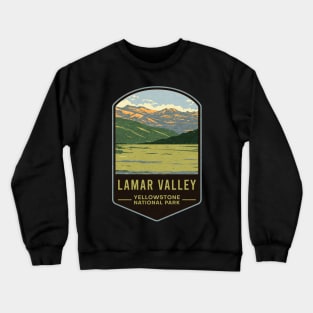 Lamar Valley Yellowstone National Park Crewneck Sweatshirt